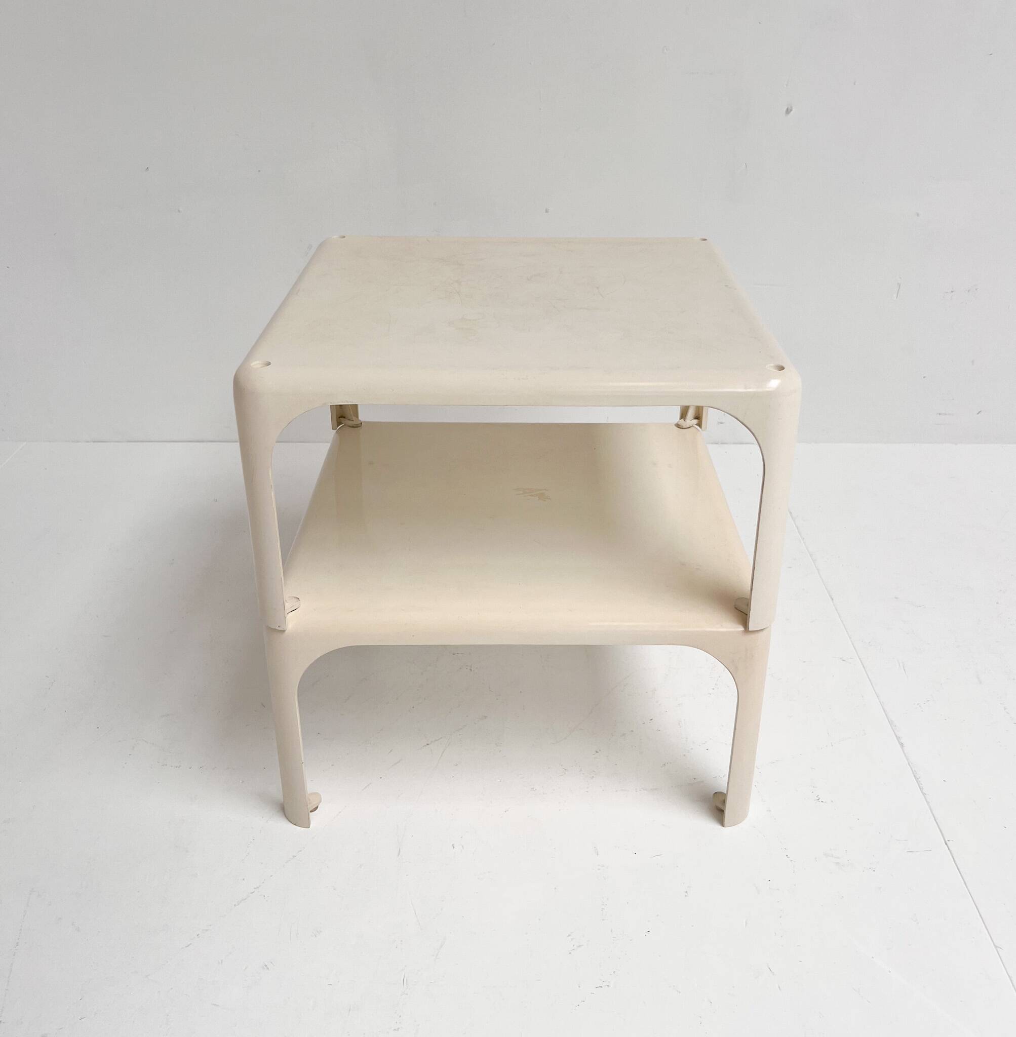 2 side tables Artemide Demetrio 45 by Vico Magistretti, 1960s