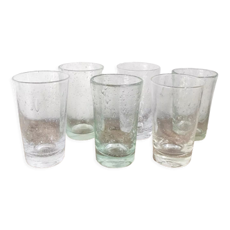 Lot de 6 verres de Biot