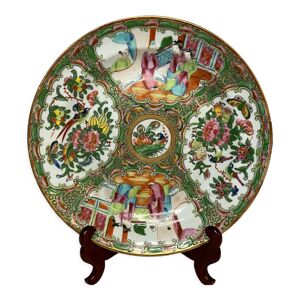 Assiette porcelaine Canton famille