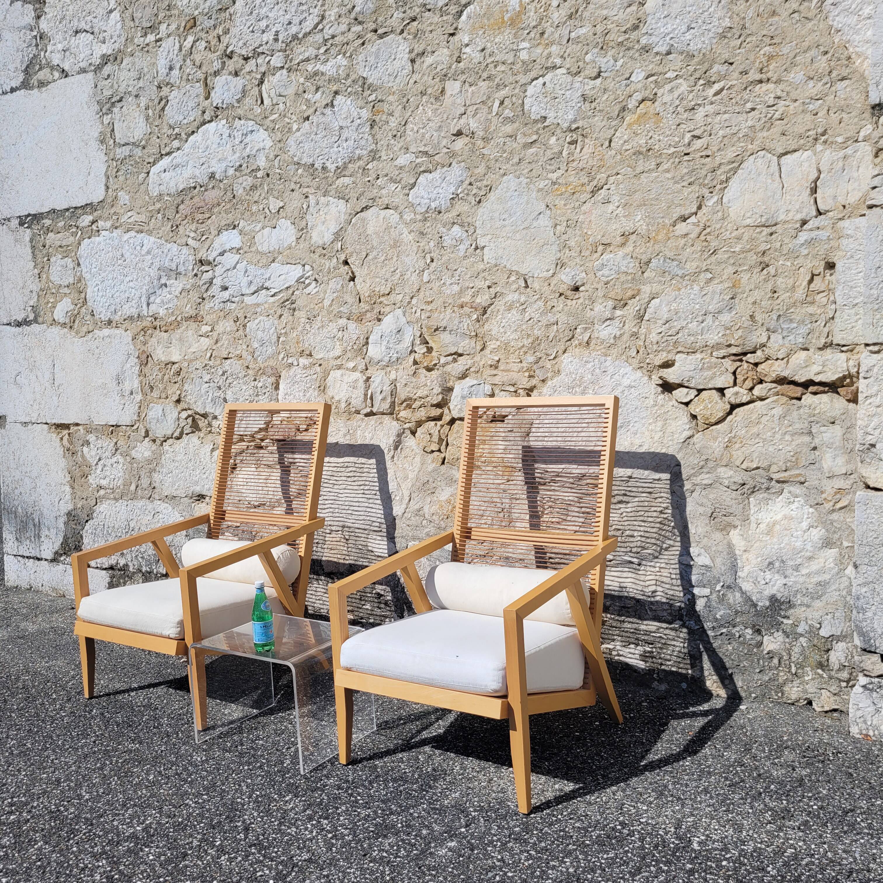Franco Bizzozzero for Pierantonio Bonacina pair of armchairs