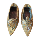 Pair of bronze slippers