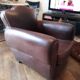 Art deco leather club Chair