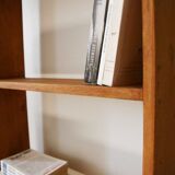 Solid wood bookcase shelf