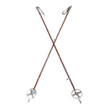 Pair of vintage ski poles 140cm