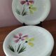 Lot de 7 assiettes plates  de sarreguemines