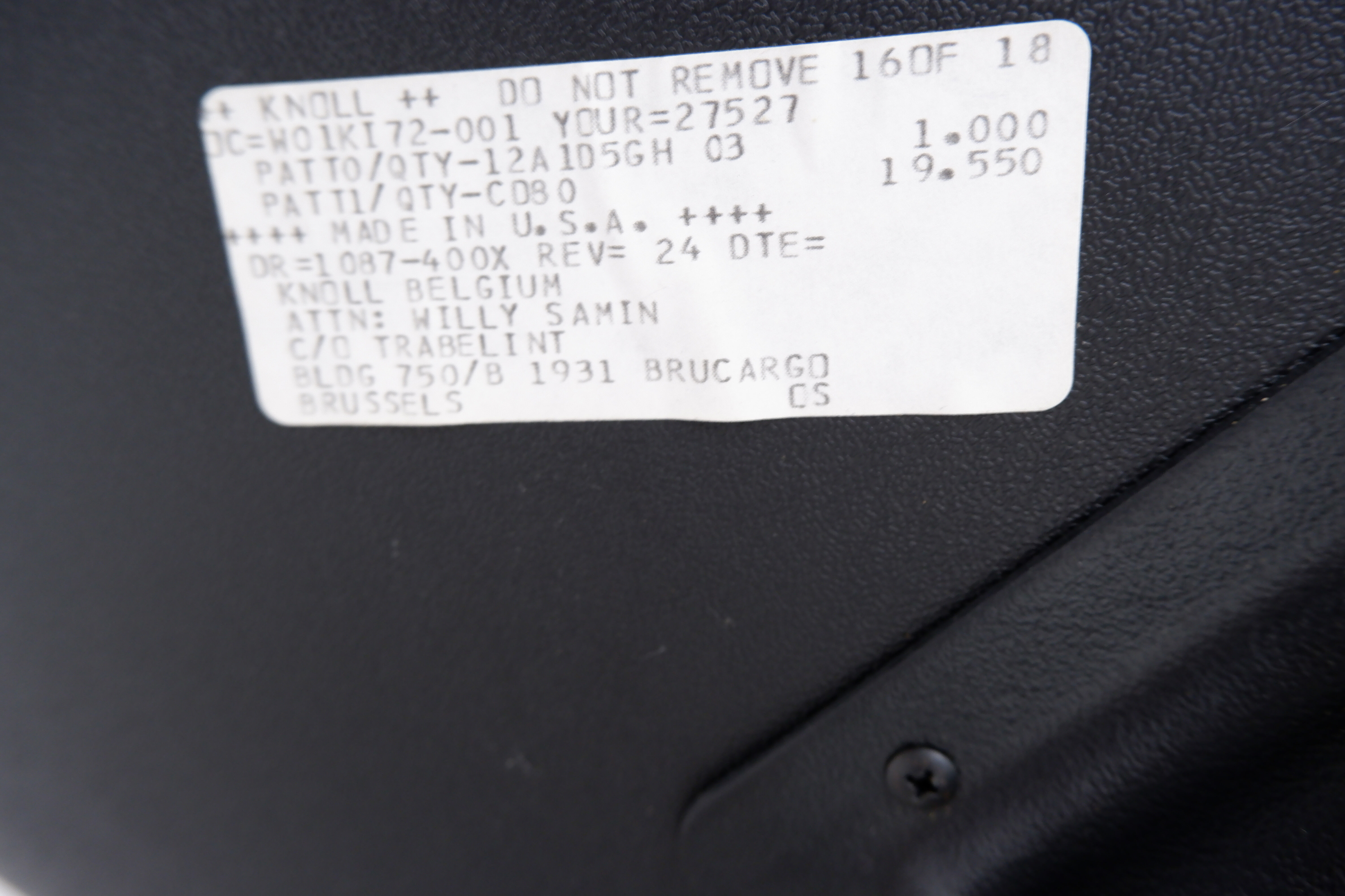 Office Chair by Charles Pollock for knoll