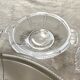 Vintage fruit salad set in glass, bowls and salad bowl