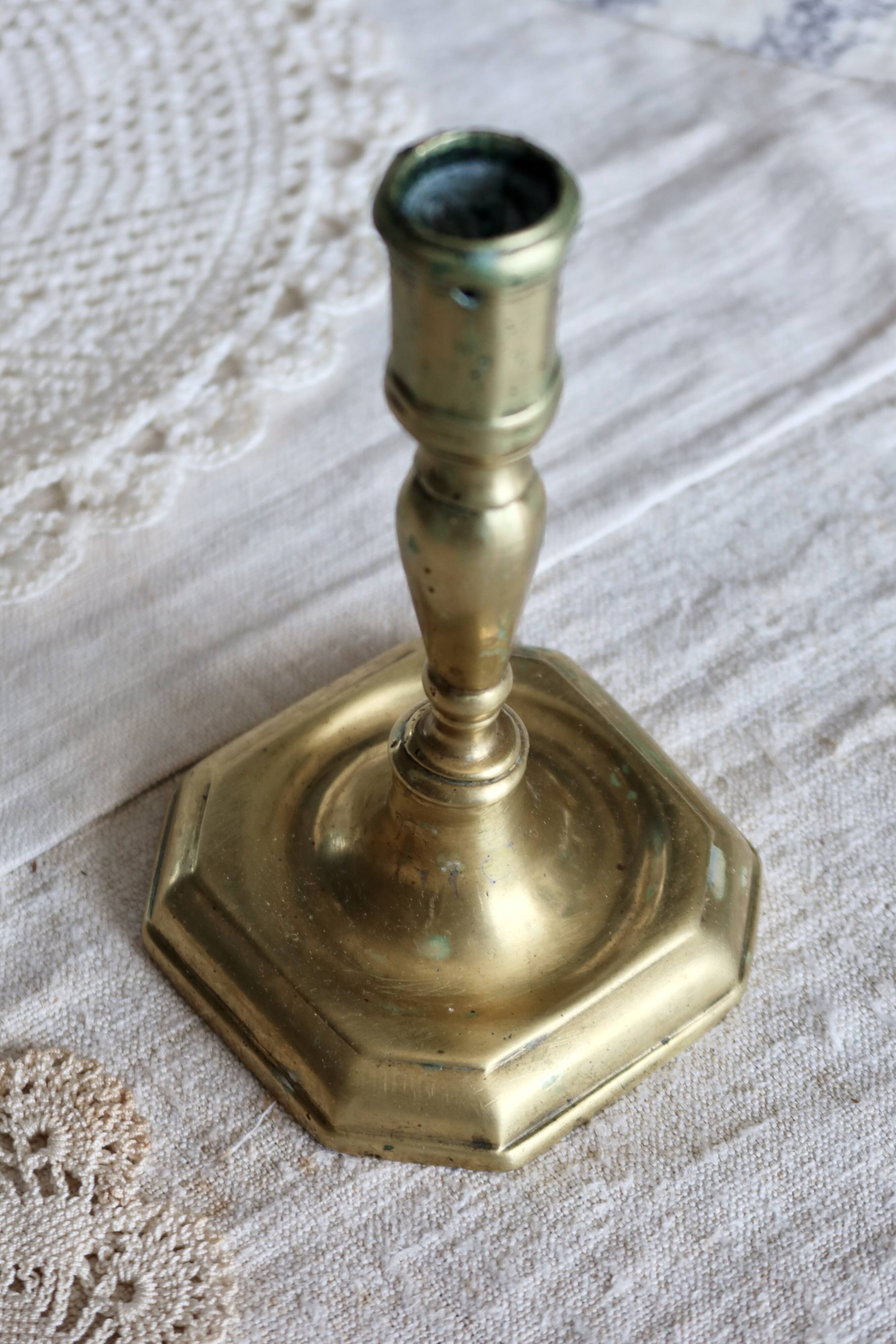 Vintage brass candle holder