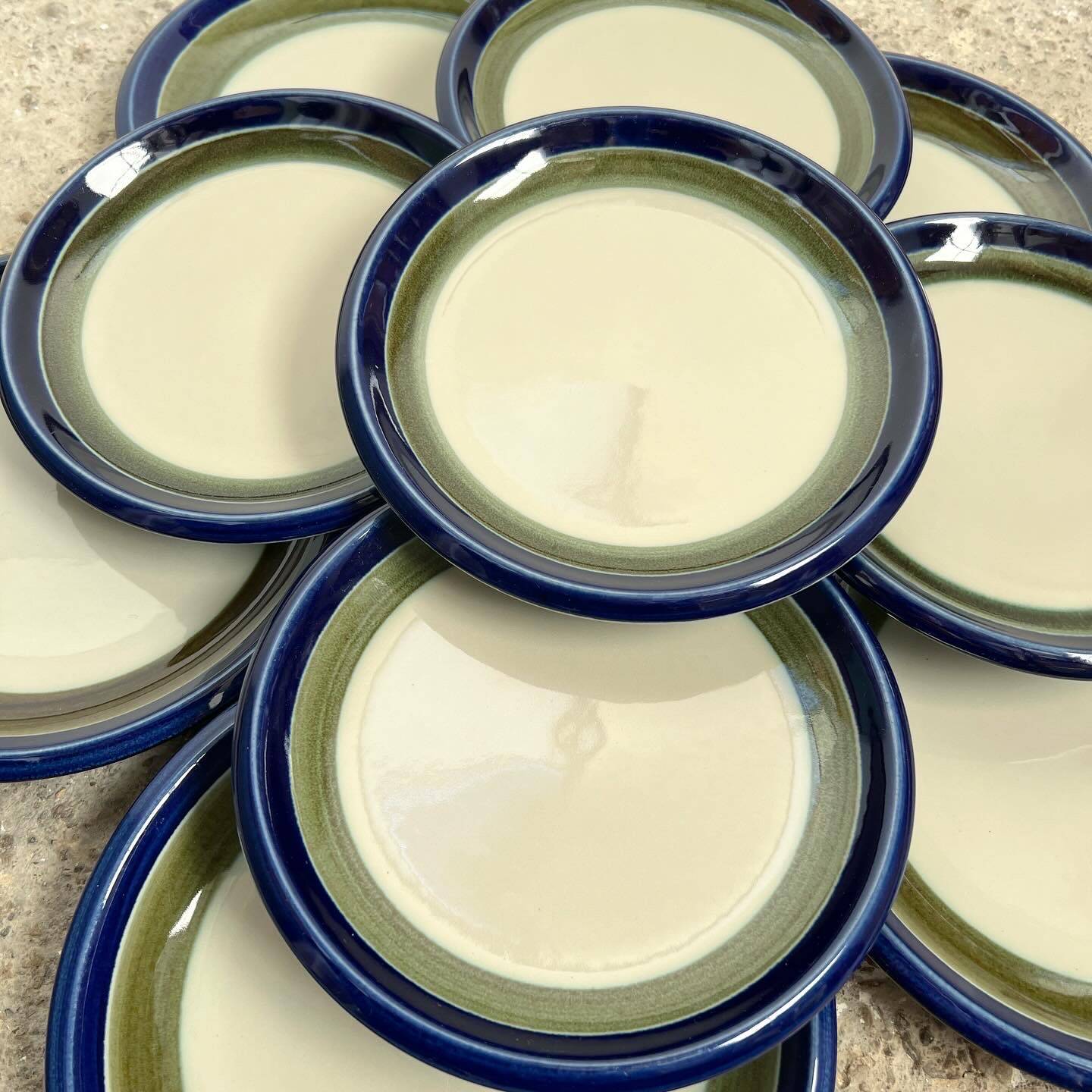 Set of 10 VDN RÖRSTRAND Sweden Elisabeth plates