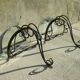 Pair of wrought iron consoles 1950