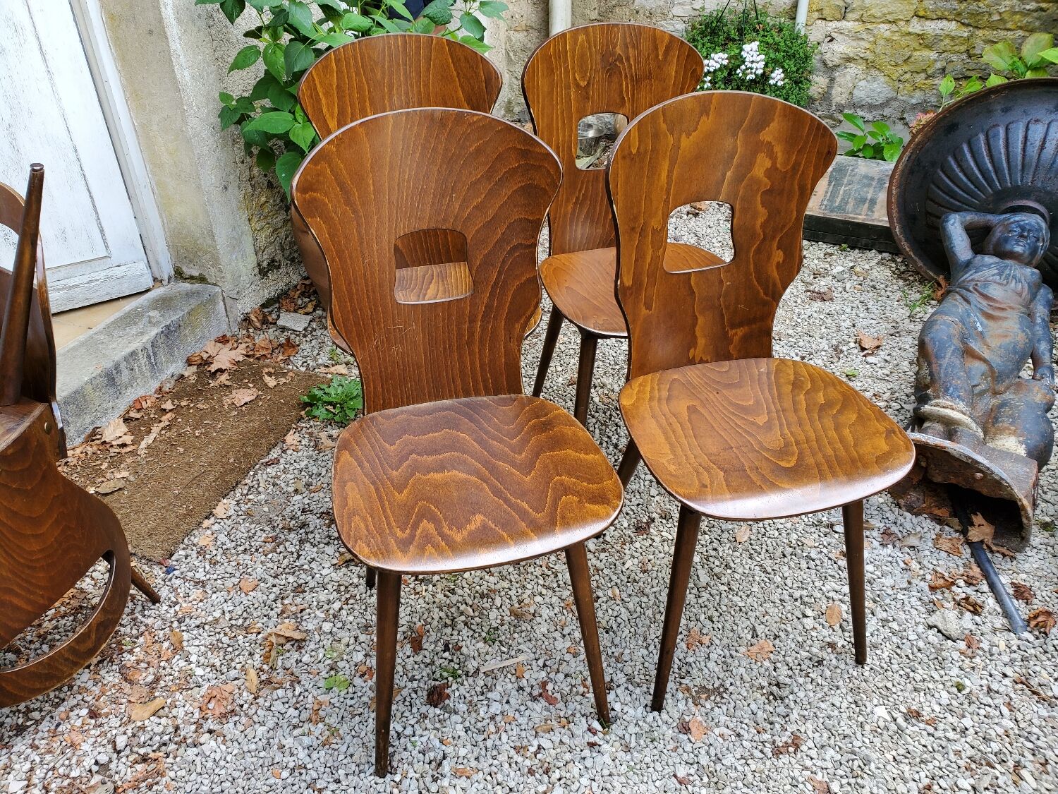 Set of 4 Baumann chairs