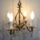 Chandelier With 4 Lights Bronze And Tassels