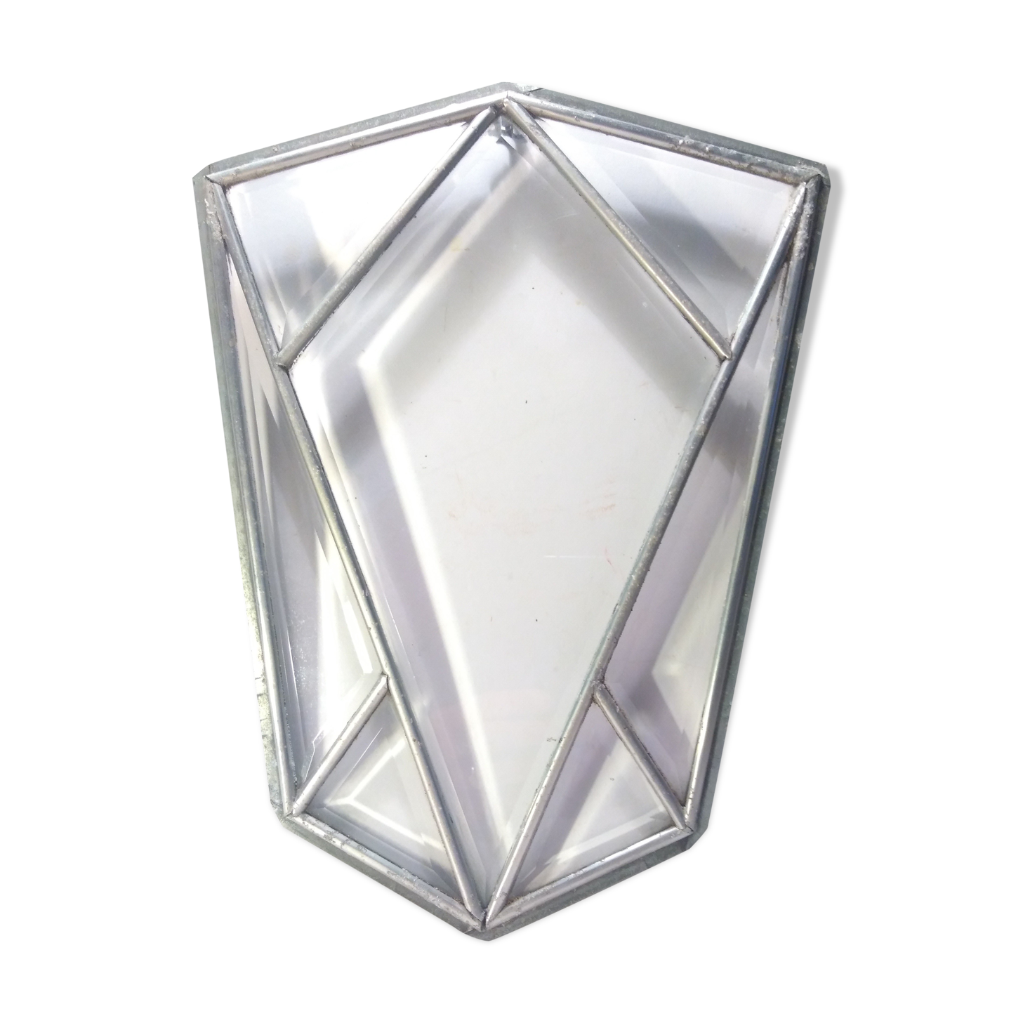 Vitrail ancien verre biseauté