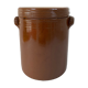 Glazed stoneware confit pot