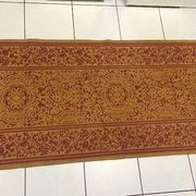 Antique Embroidered Hallway Entryway Rug Indoor Cotton