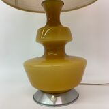 Lampe de table en verre du milieu du siècle par de Rupel , Belgique des années 1970