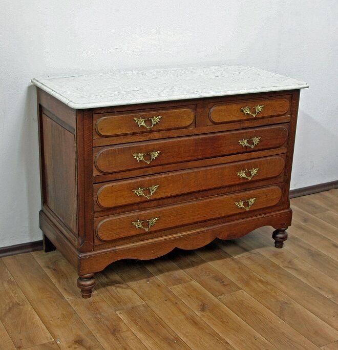 Dresser with marble top