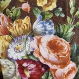 Duo of 19th century vases in Paris JP porcelain