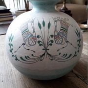 Vase rond en céramique italienne