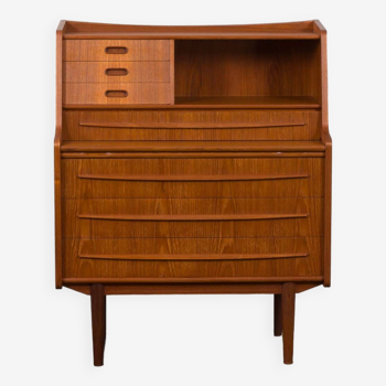 Secrétaire multifonctionnel danois du milieu du siècle avec bureau caché et vanité, 1960