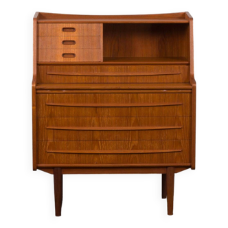 Secrétaire multifonctionnel danois du milieu du siècle avec bureau caché et vanité, 1960