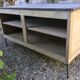 Antique workshop cabinet with sliding doors