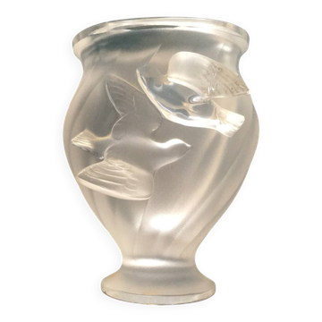 Vase cristal ancien  signé Lalique