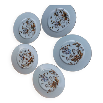 5 dessert plates Limoges