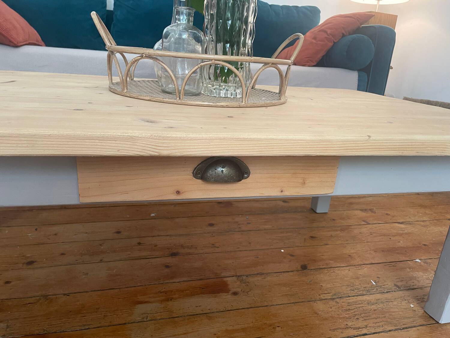Wooden coffee table