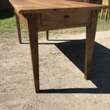 Restored walnut farm table