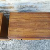Walnut bedside tables