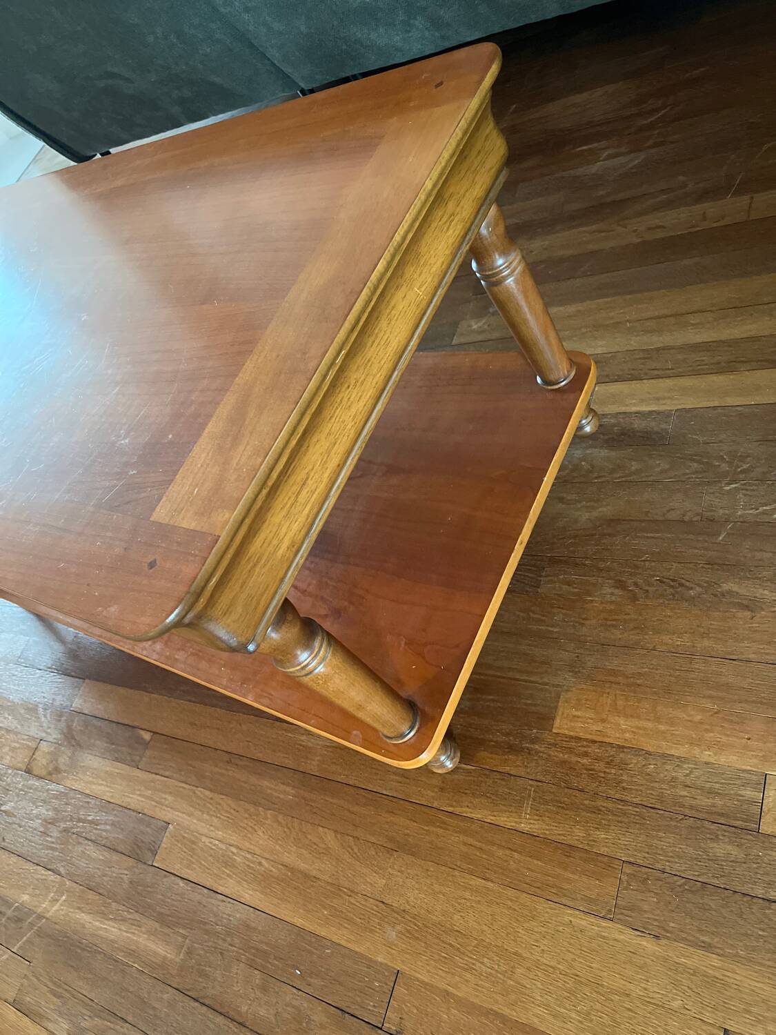 Cherry wood coffee table from the 80s