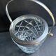 Ice Bucket – Cut Crystal and Silver Metal