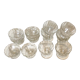 Service of 12 dessert cups, crystal