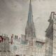 FRUSOTTE, optical view of Queen's College and Oxford University,