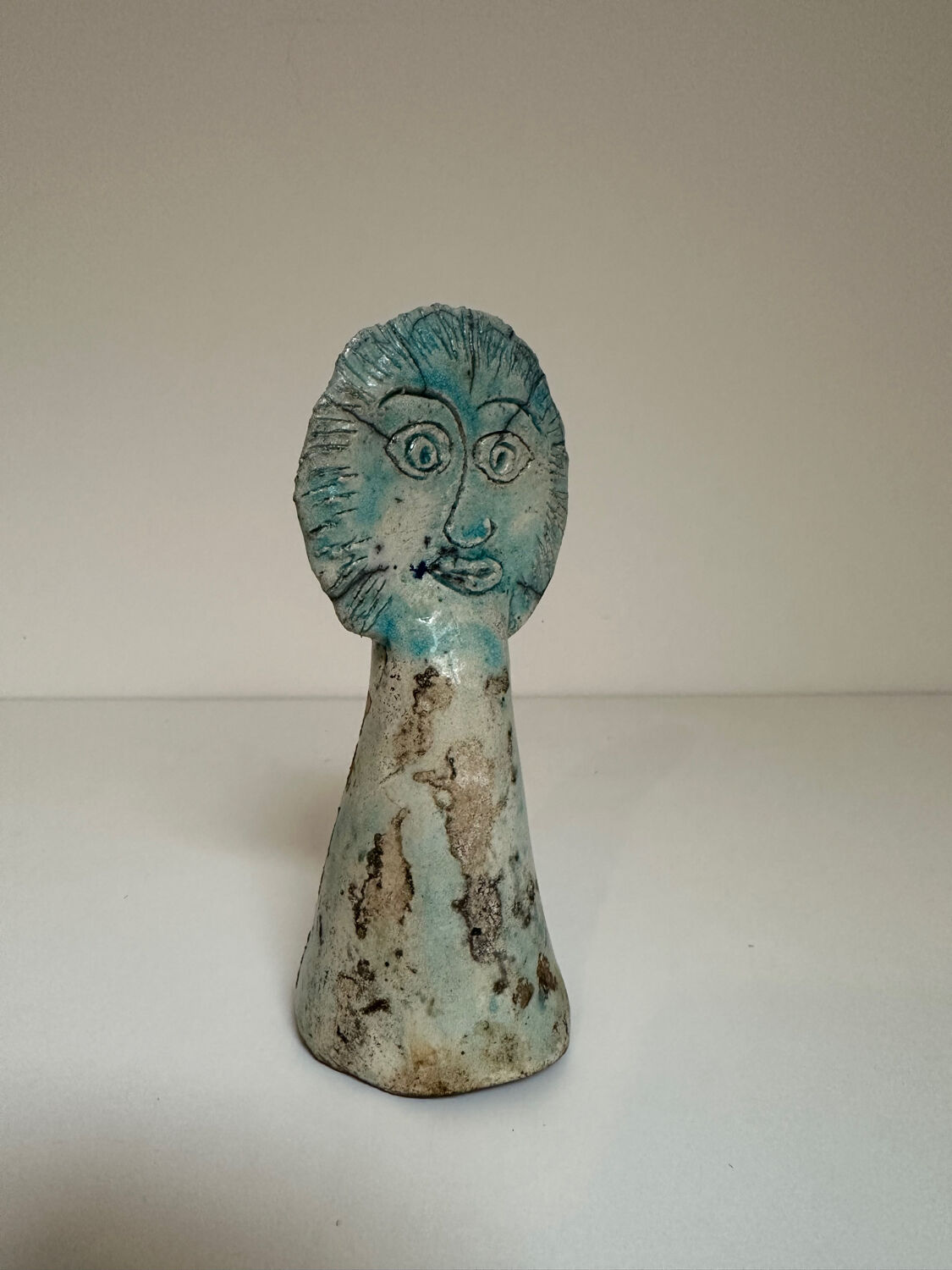 Sun sculpture in glazed terracotta, 1970