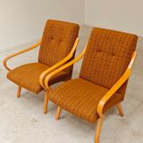 Pair of armchairs 6953 by Jaroslav Smidek for TON (Thonet)