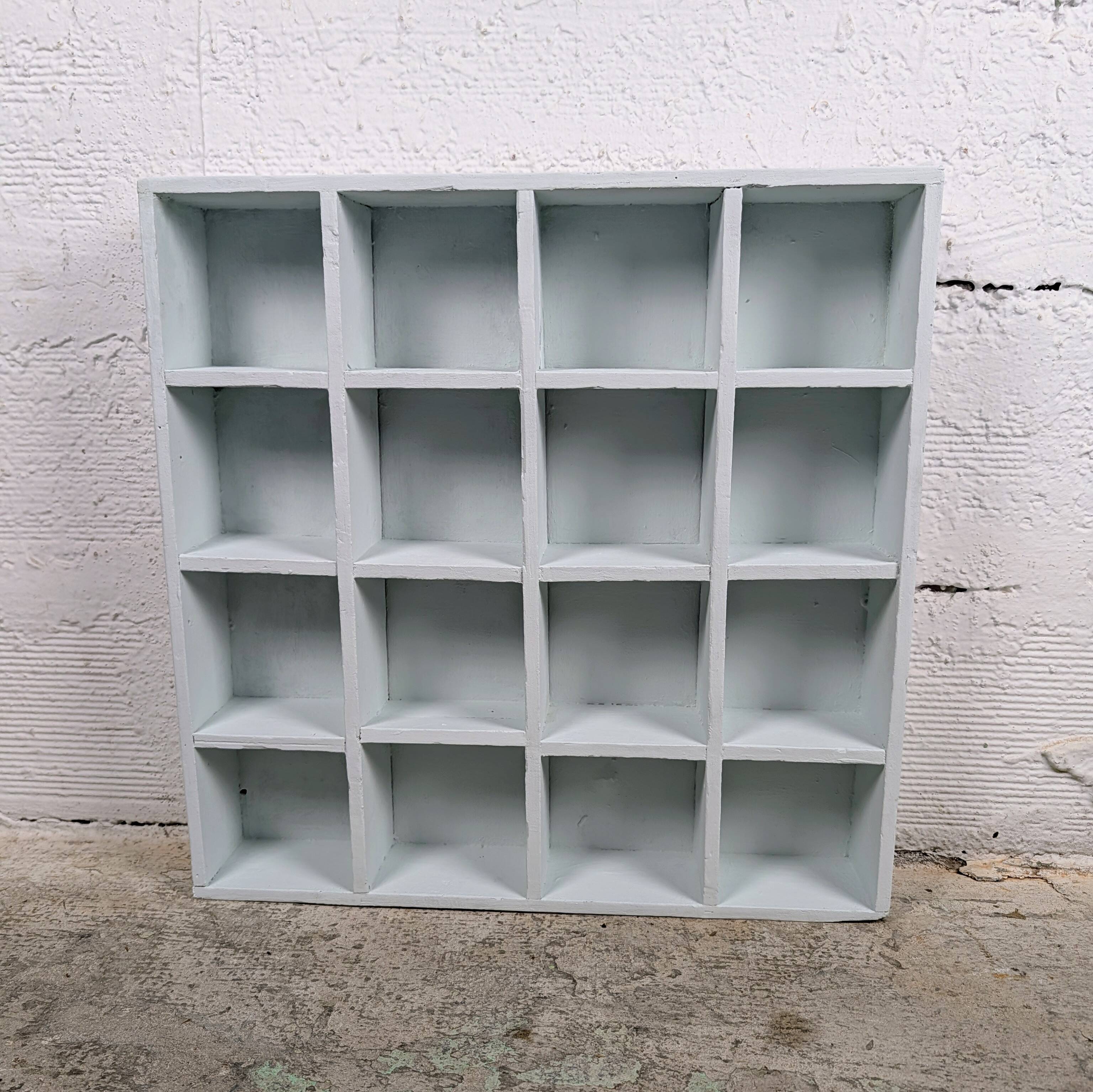 Wooden shelf – 16 compartments