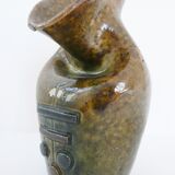 Vase signed 1970 design vintage 70's modernist décor ceramic tissue