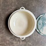 Petite soupière Salins en terre de fer, service "Delft"