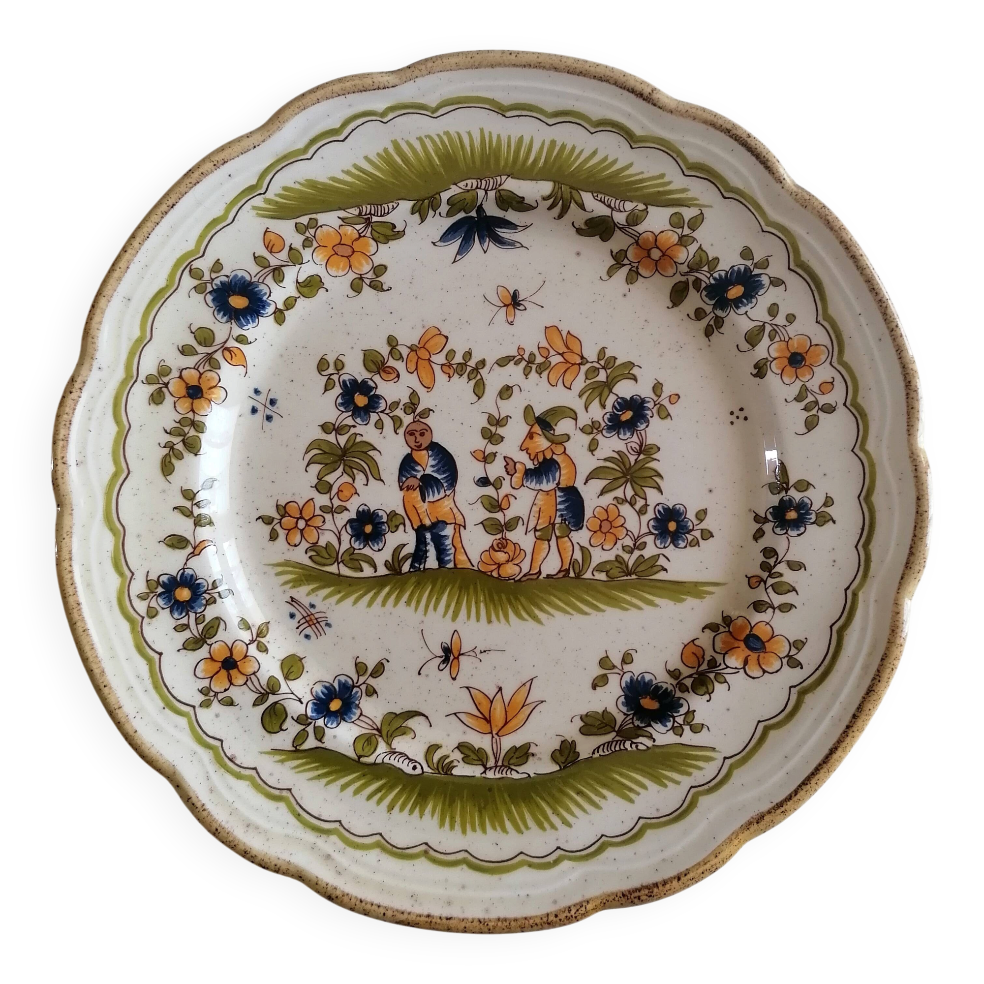 Assiette faïence Moustiers