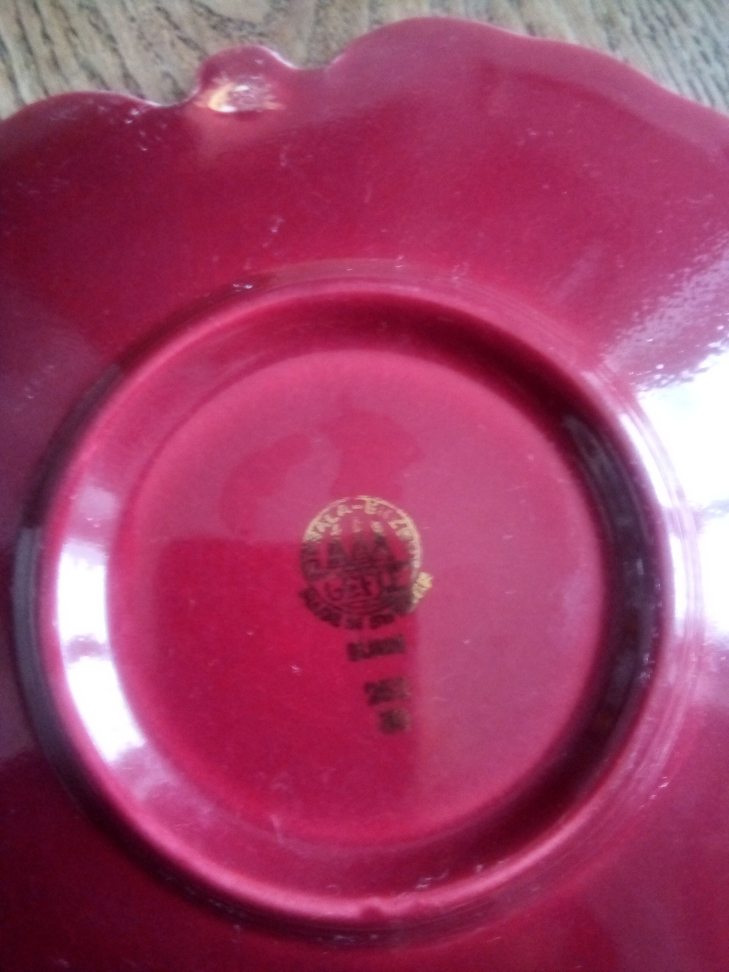 Presentation plates Rubin Gefle Percy. Made in Sweden. 1950s