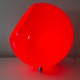 Red plexiglass lamp from the 80s