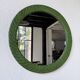 Woven wicker round mirror 1960