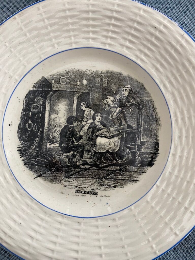 12 talking plates by Digoin