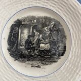 12 talking plates by Digoin