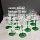 Carafe and balloon glasses for Alsace wine