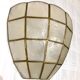 Paire d'appliques nacre coquillage