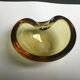 Empty pocket pocket glass Murano smoked yellow flavio poli art deco modernist
