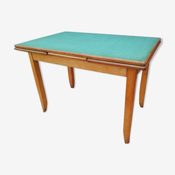 Table formica et bois 1950